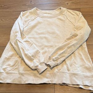 Aerie Light Cream Pullover Sweatshirt